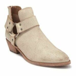 NEW FRYE Ray Harness‎ Back Zip Leather Ankle Boots